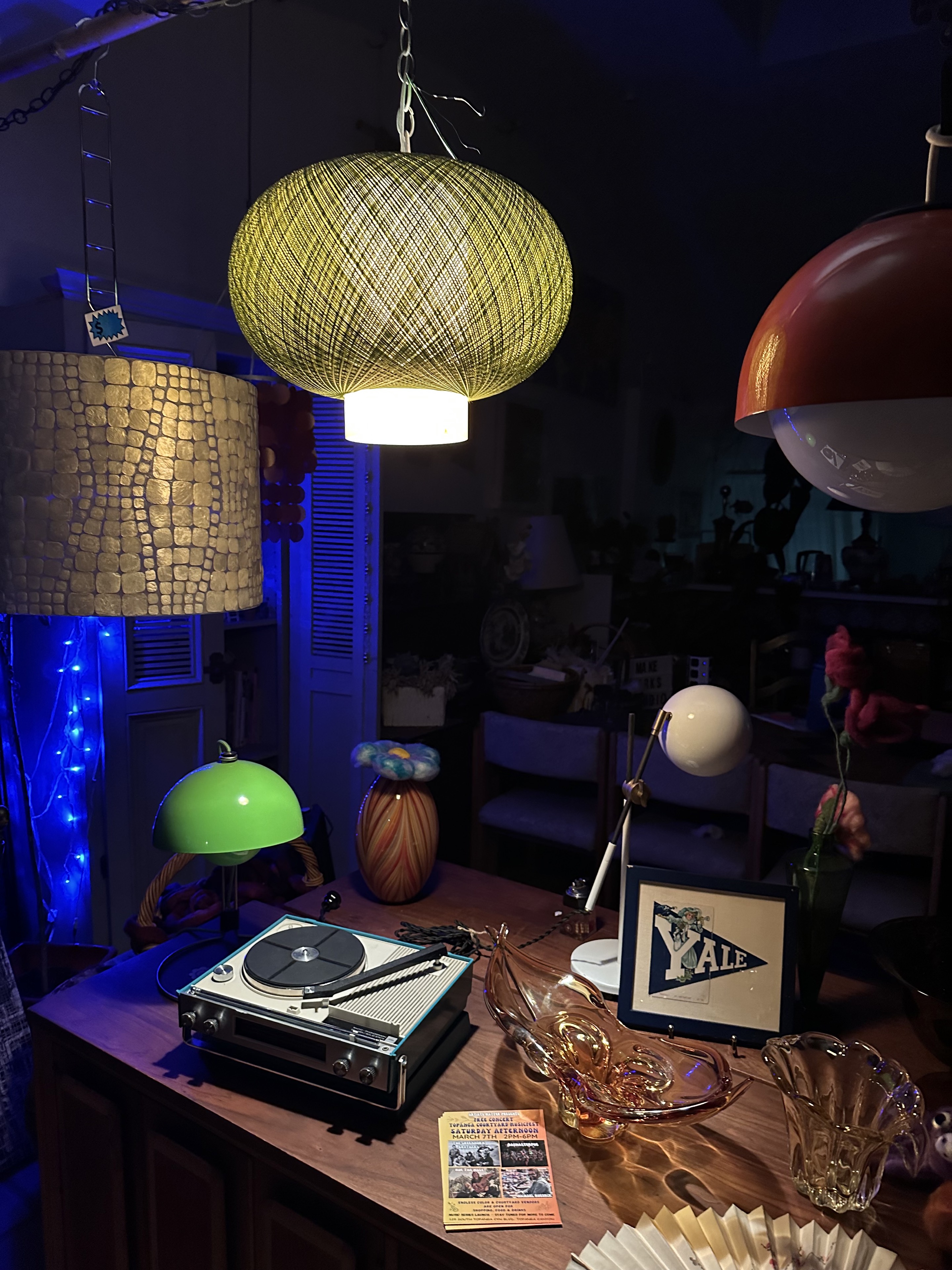 Lamps at night