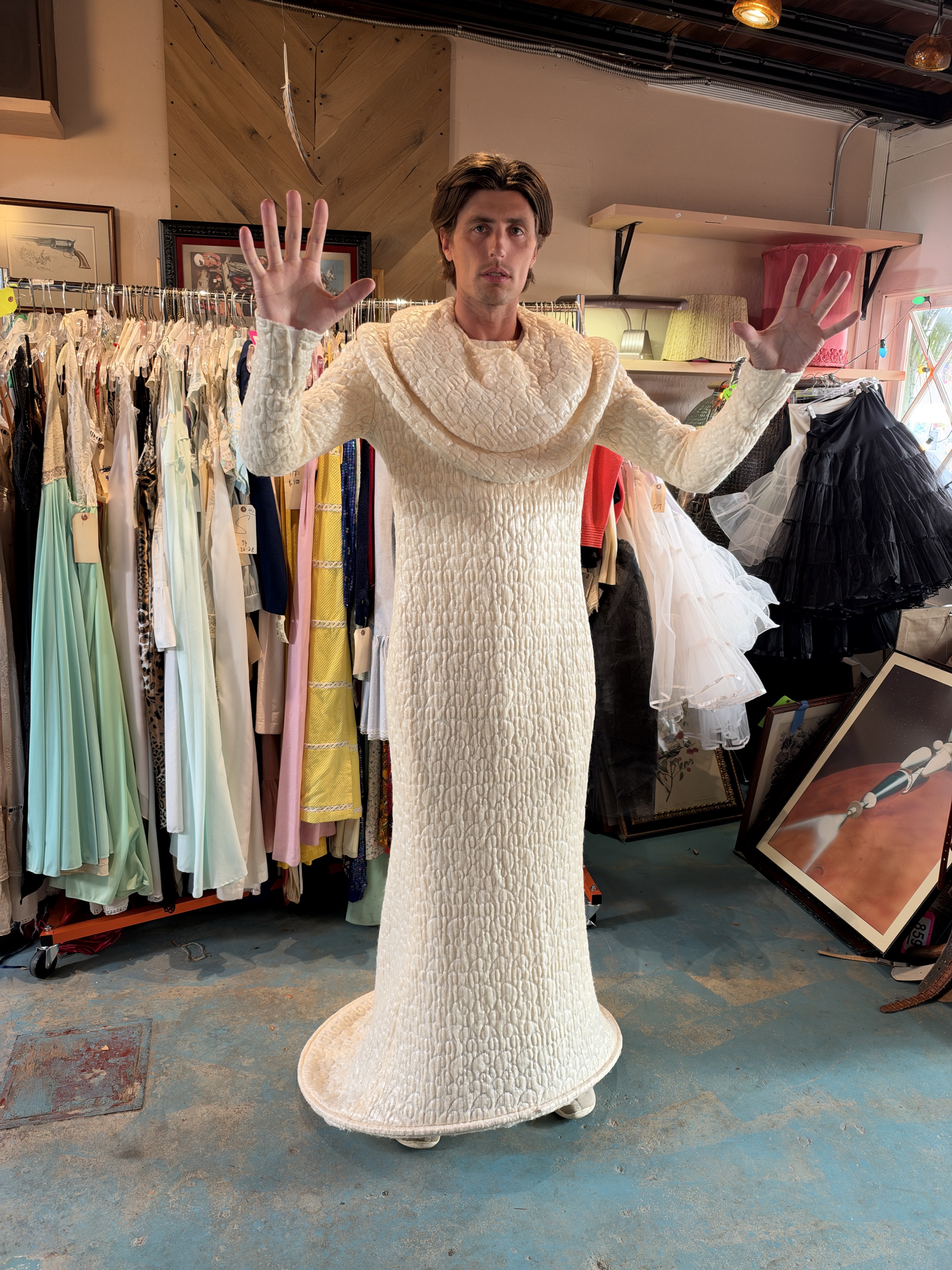 White vintage dress